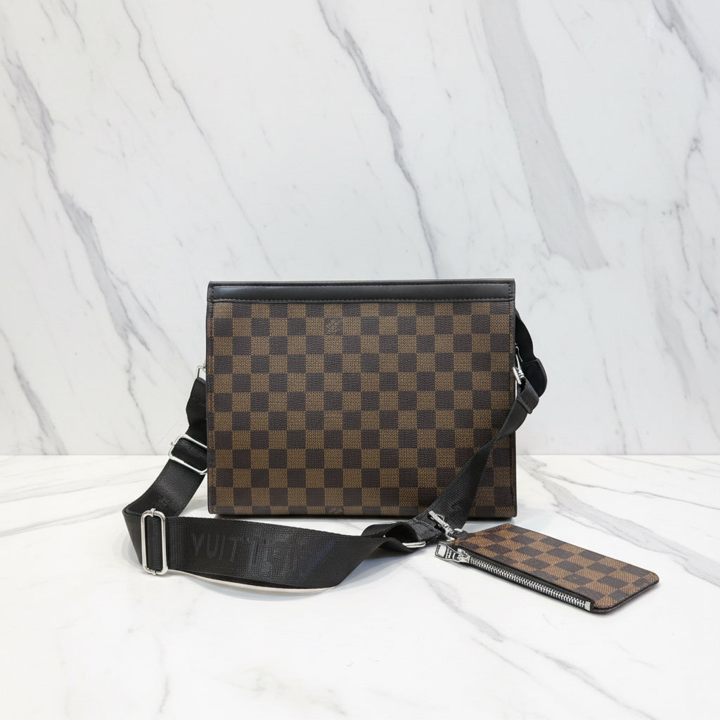LV Squared Patterned Clutch Bag