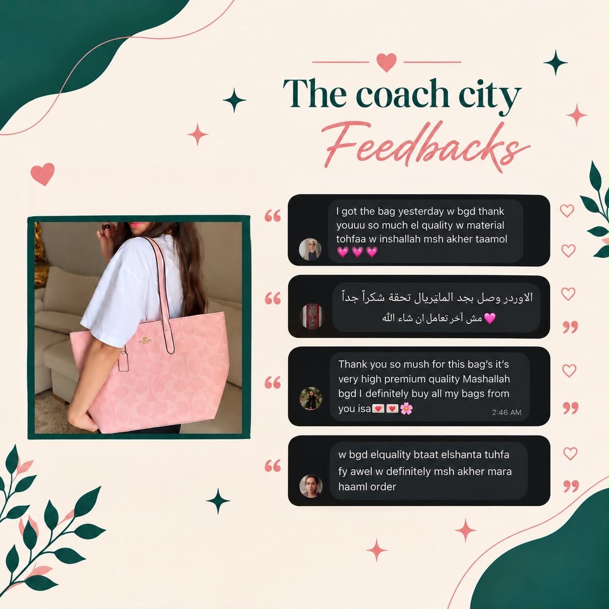 Coach City Tote Bag in Leather Details