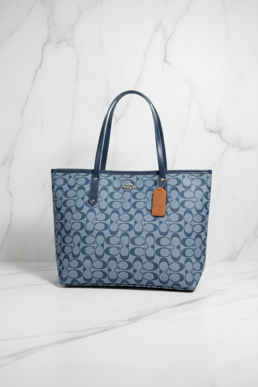 Coach Town Tote with extra pouch.