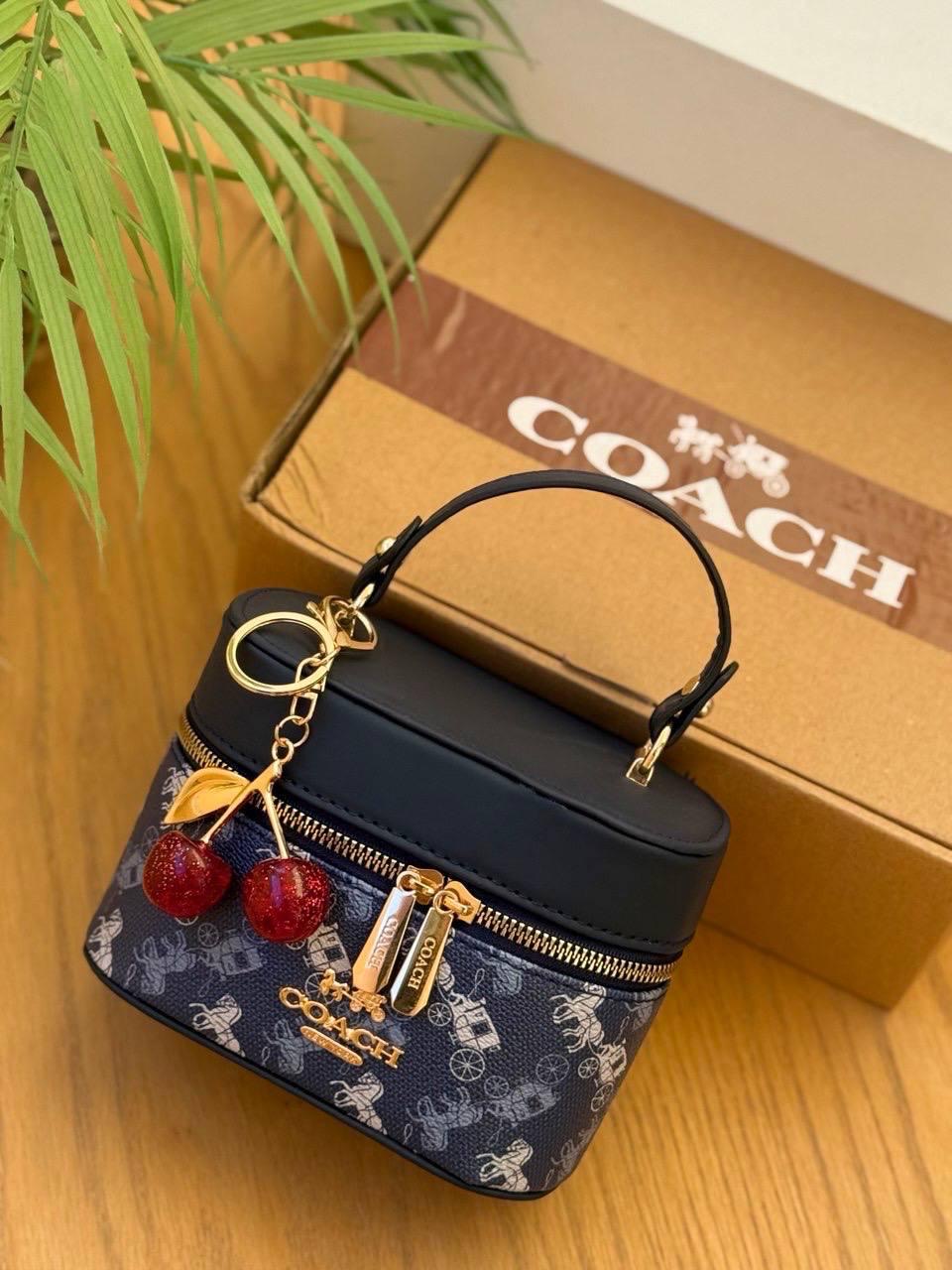 Coach Chained Vanity Bag with an extra cherry chains