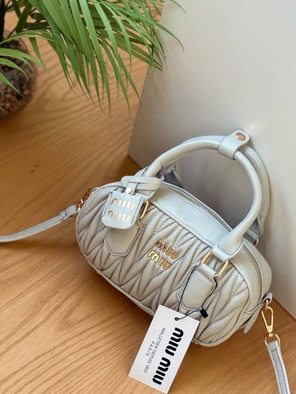 MIU MIU Arcadie Matelassé Mini Bag