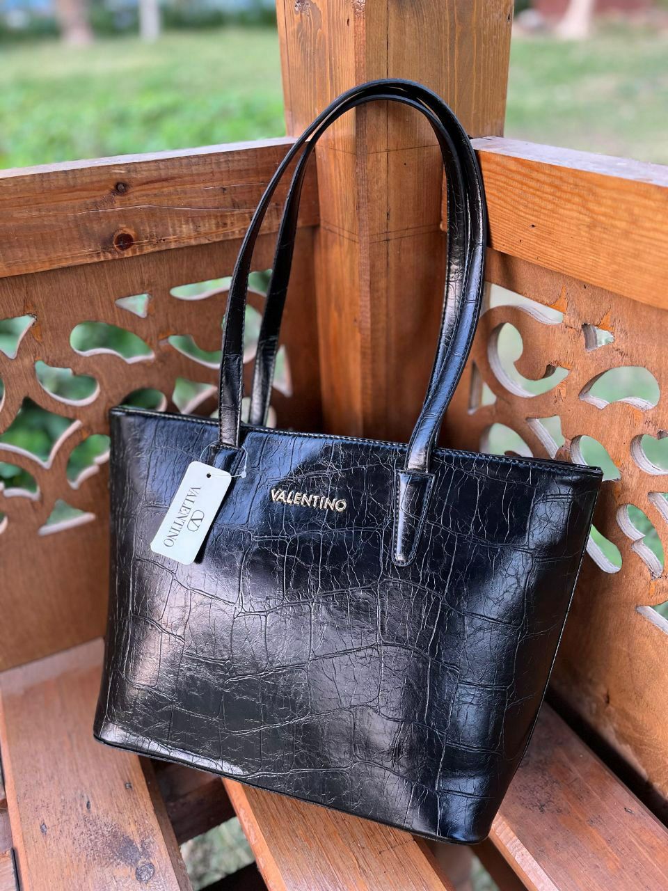 Valentino Tote Cracked Bag