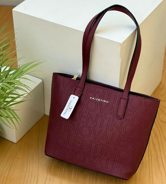 Valentino Laser Printed Tote Bag
