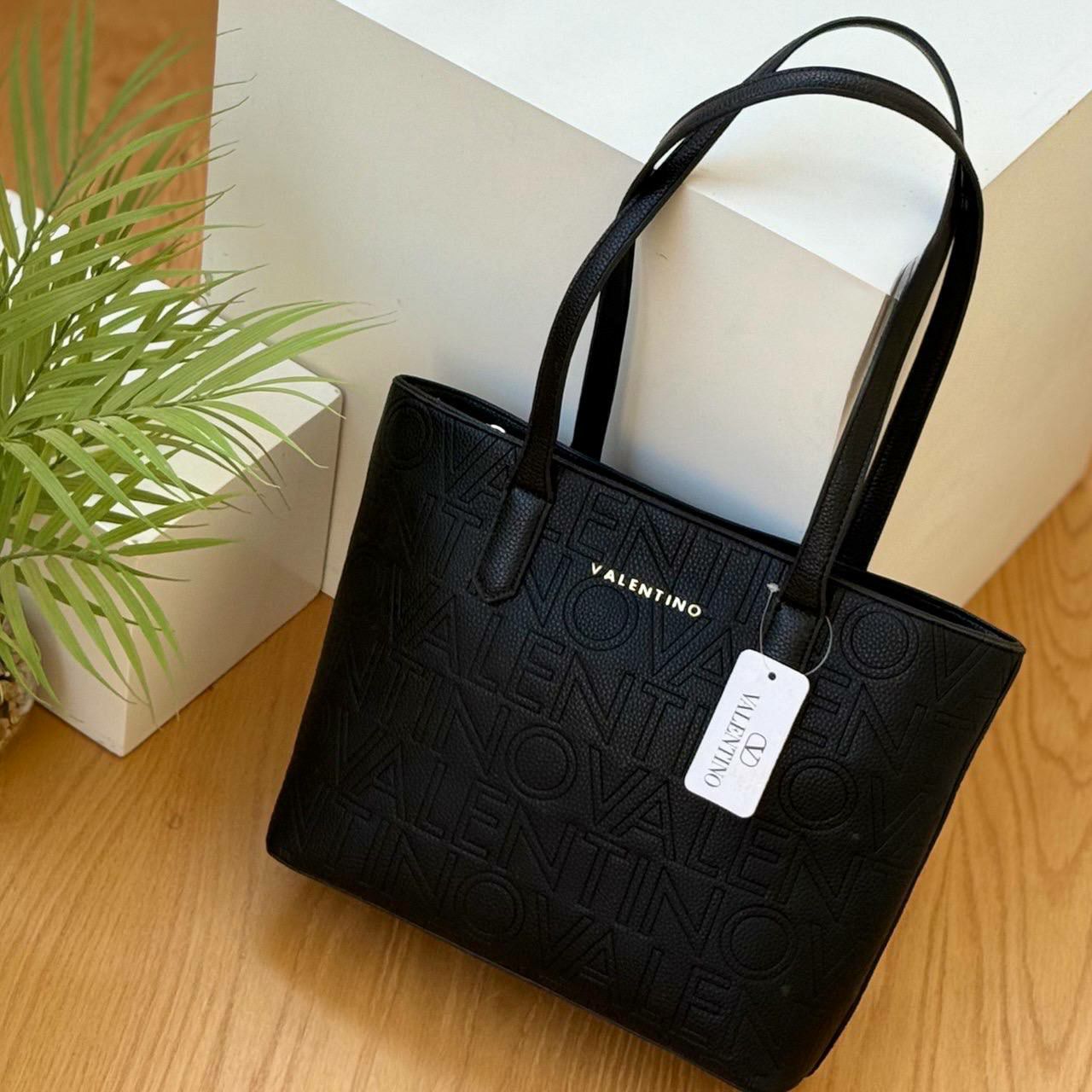 Valentino Laser Printed Tote Bag