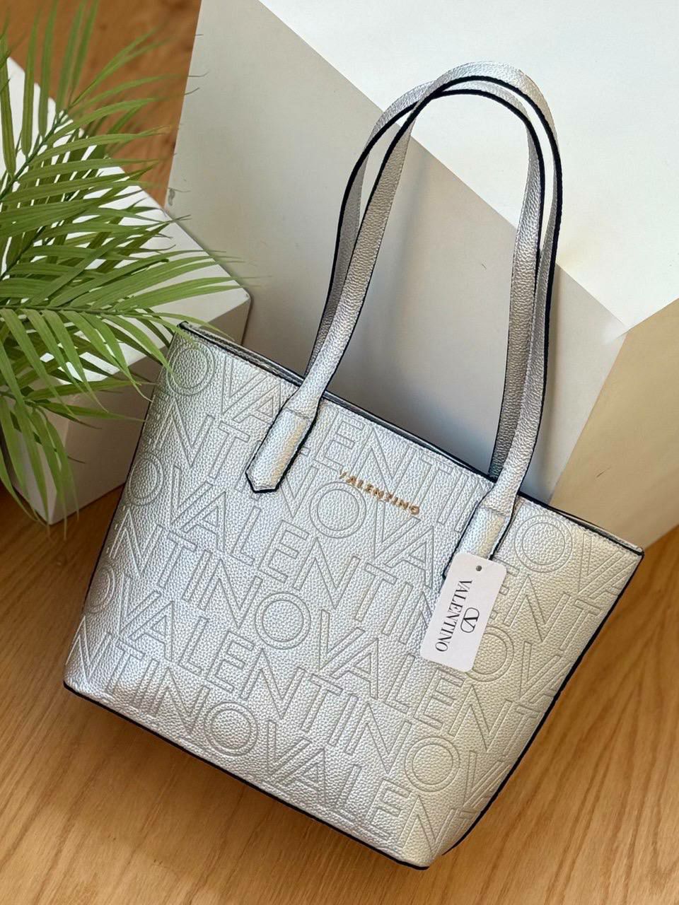 Valentino Laser Printed Tote Bag