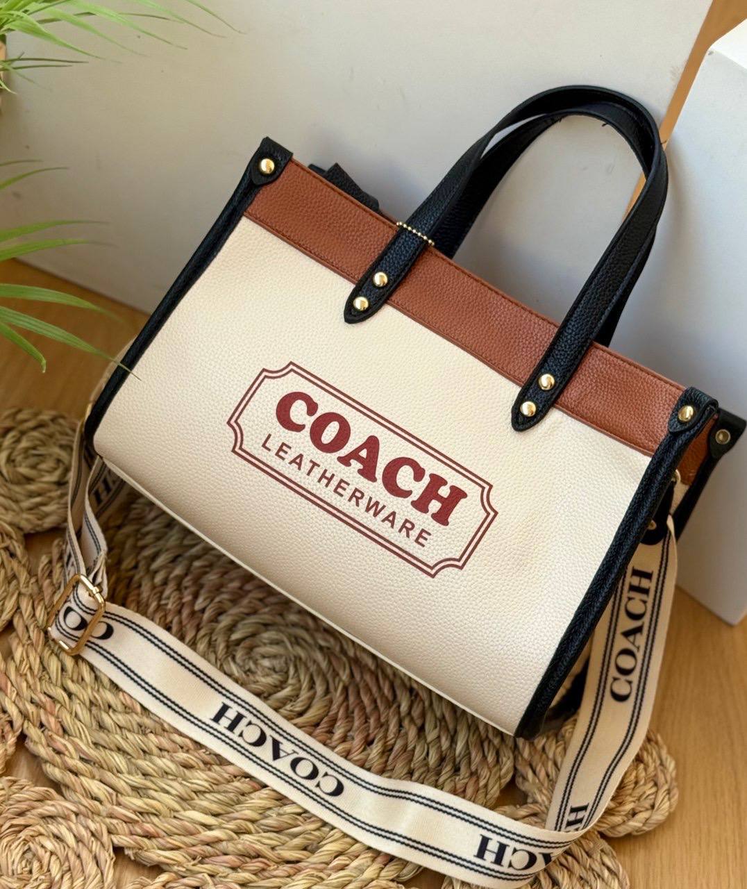 Coach Leather Wear Tote