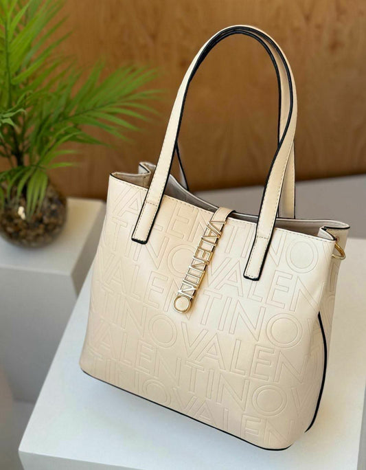 Valentino Laser Printed Tote Bag