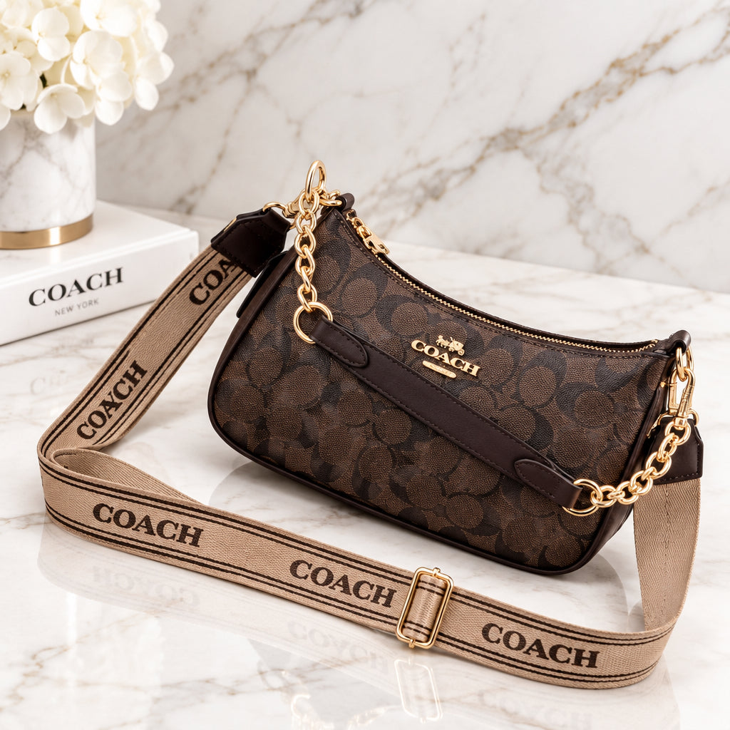 Coach Chains Cross/Hand Bag