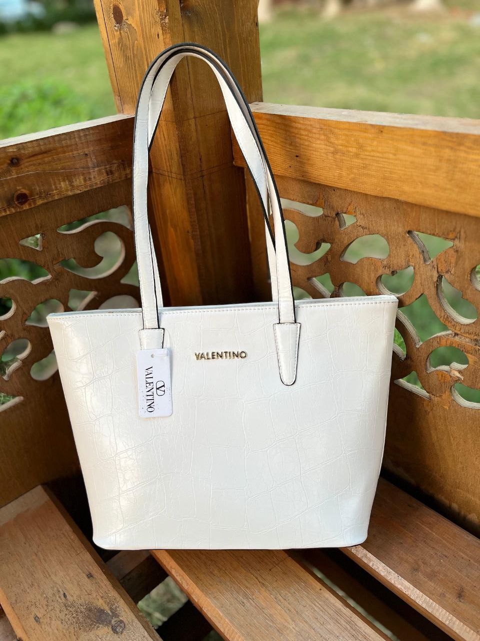 Valentino Tote Cracked Bag