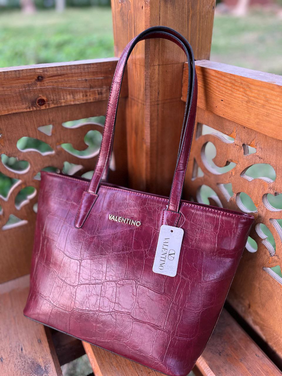 Valentino Tote Cracked Bag