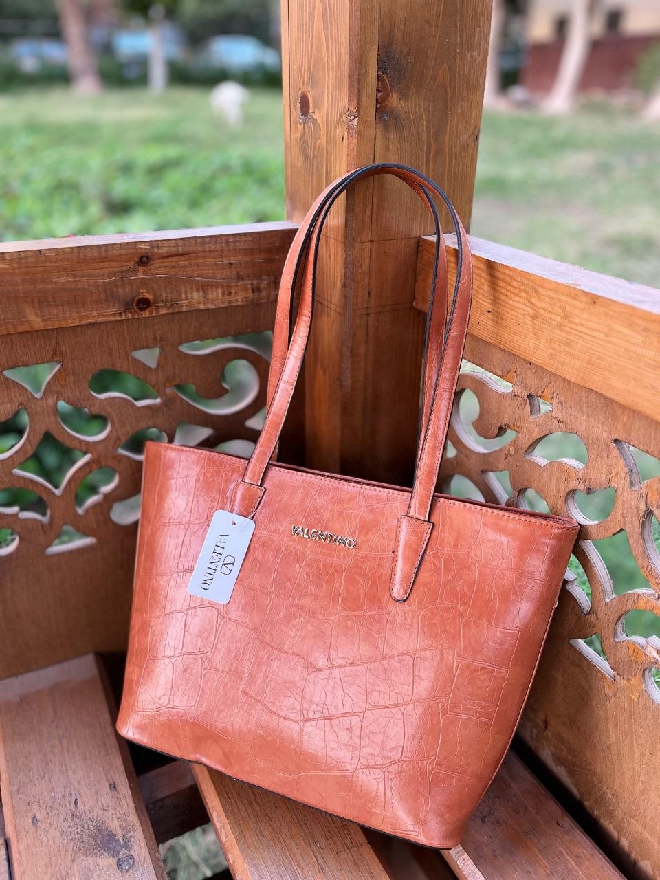 Valentino Tote Cracked Bag