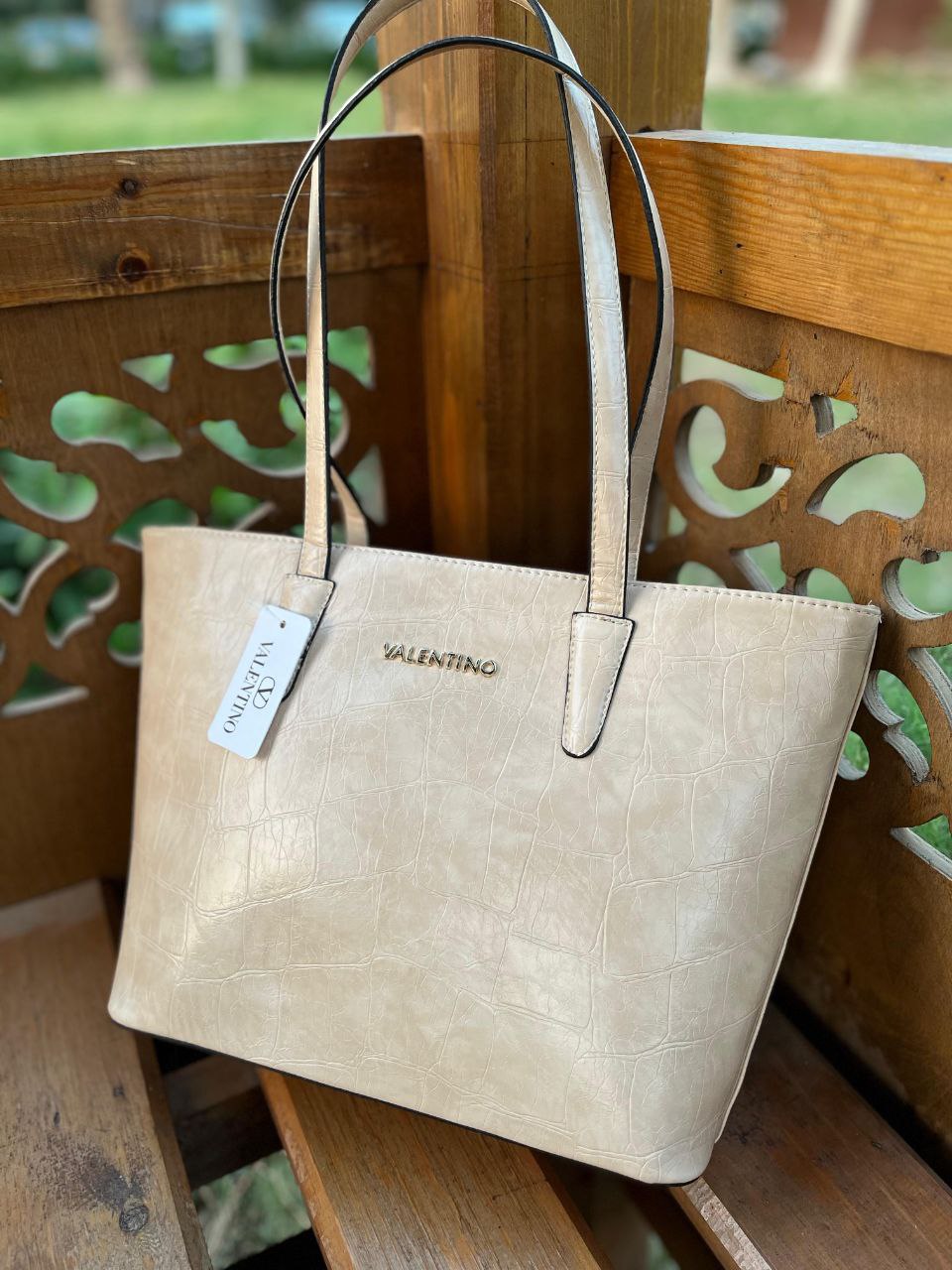 Valentino Tote Cracked Bag