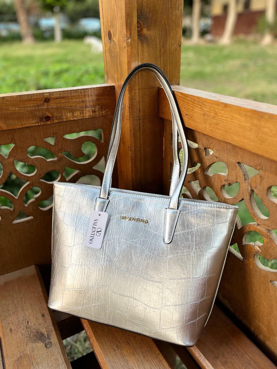 Valentino Tote Cracked Bag