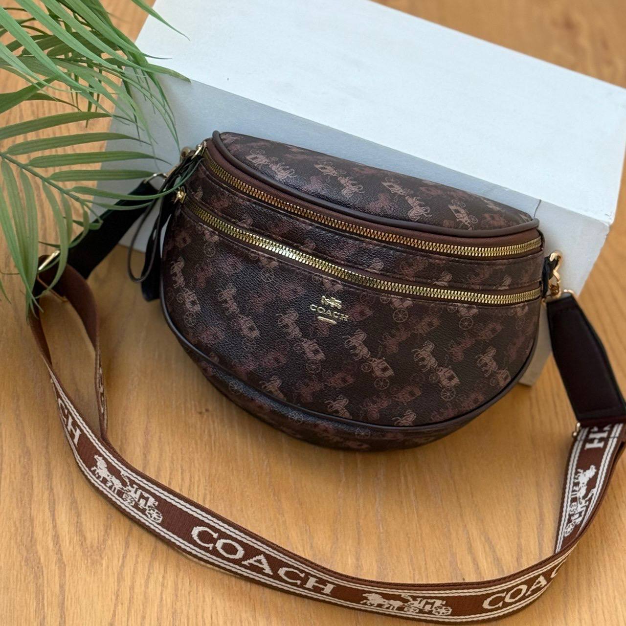 Coach Patterned Waist Bag