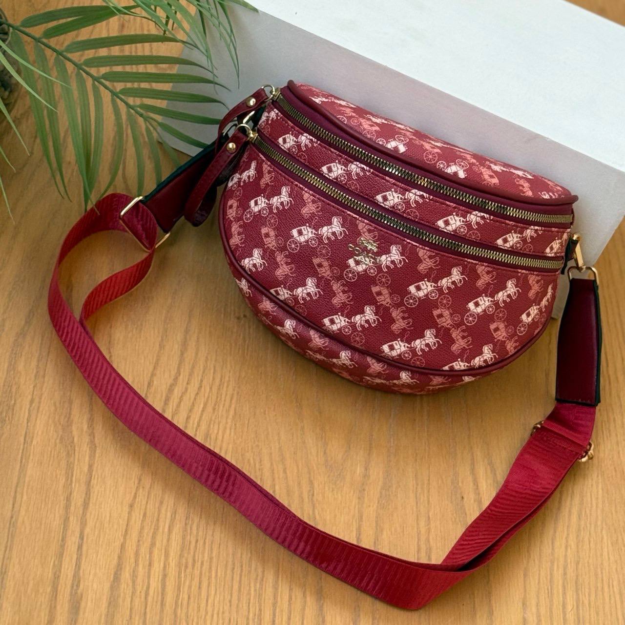 Coach Patterned Waist Bag