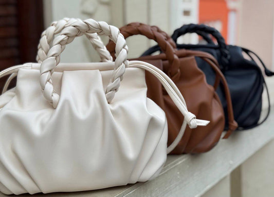 HEREU Bombon Supple Shiny Leather Shoulder Bag