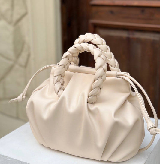 HEREU Bombon Supple Shiny Leather Shoulder Bag