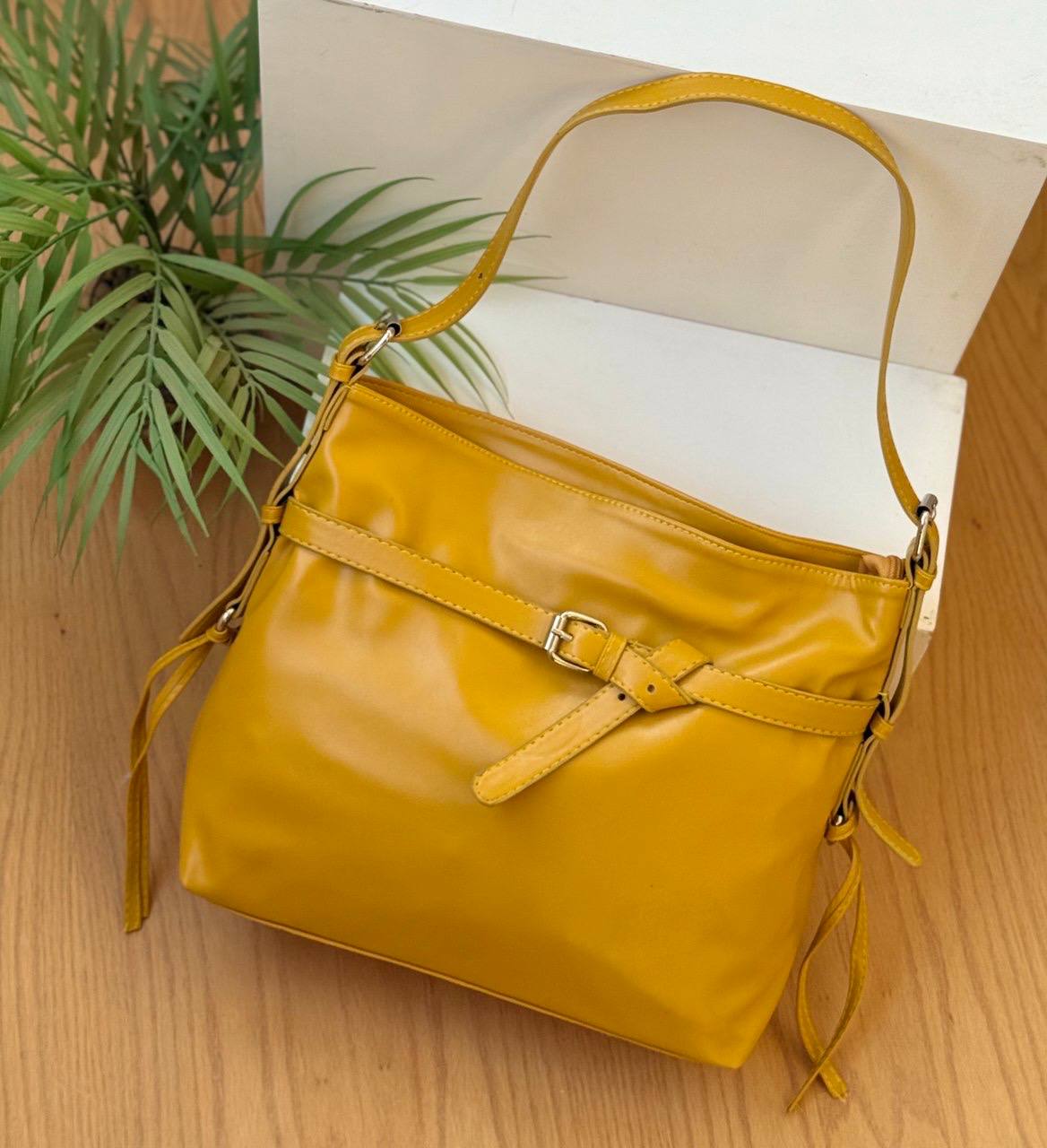 Soft Belted Shoulder Bag